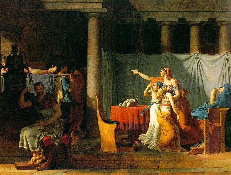 Jacques-Louis David The Lictors Bring to Brutus the Bodies of His Sons Spain oil painting art